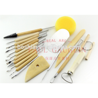 19 pack Wooden Pottery Carving Tool Set