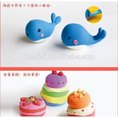 Wholesale top sale kids professional modelling clay Kids funny eco-friendly plasticine modeling clay toy with new design box